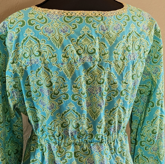 [Victoria's Secret] Floral Tunic/Cover-Up Cinched Tie Below Bust《M/L》 - Picture 5 of 16